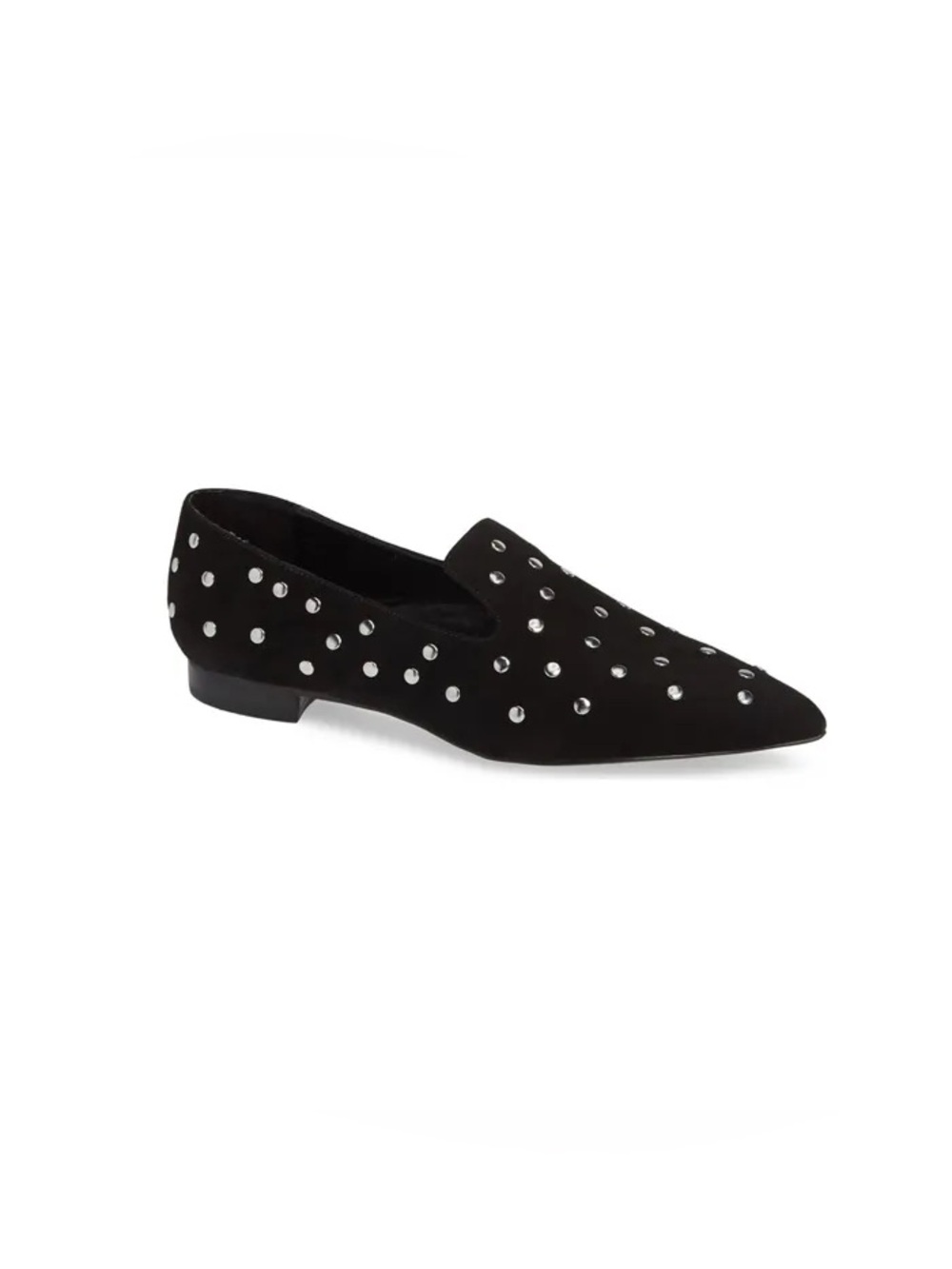 BLACK SUEDE STUDIO Gaby Pointed Toe Suede Slip On Flats Loafers Size 7.5